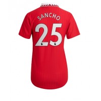 Fotbalové Dres Manchester United Jadon Sancho #25 Dámské Domácí 2022-23 Krátký Rukáv